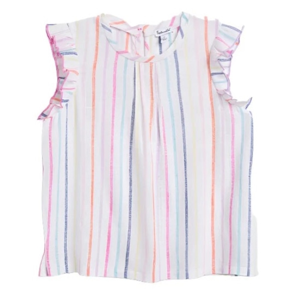 🌈✨ Splendid Girls “Venice” Ruffle Sleeve Top – Size 10 ✨🌈